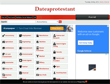 Tablet Screenshot of dateaprotestant.info